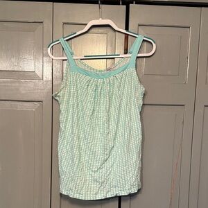 Old Navy Light Green Striped Tank Top